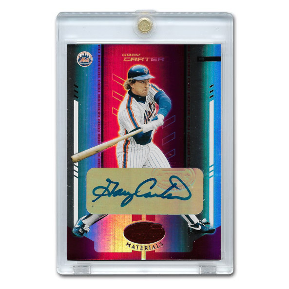 Gary Carter Autographed Card 2004 Leaf Certified Mirror Red Ltd Ed of 250