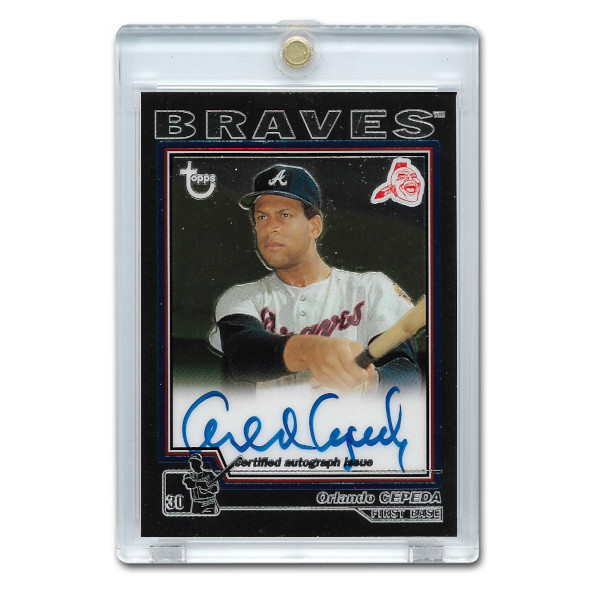 Orlando Cepeda Autographed Card 2004 Topps Chrome Retired Players