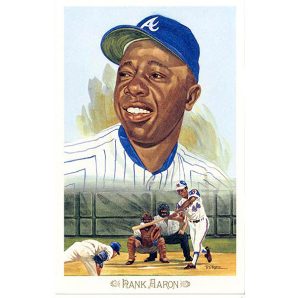 Hank Aaron Perez-Steele Baseball Hall of Fame 50th 1989 Celebration Series Limited Edition Postcard # 1
