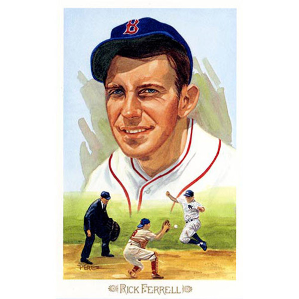 Rick Ferrell Perez-Steele Baseball Hall of Fame 50th 1989 Celebration Series Limited Edition Postcard # 14