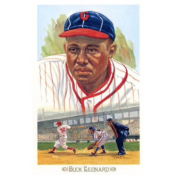 Buck Leonard Perez-Steele Baseball Hall of Fame 50th 1989 Celebration Series Limited Edition Postcard # 26