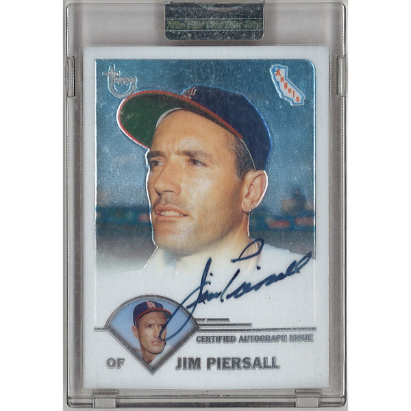 Jim Piersall Autographed Card 2003 Topps Chrome Retired Players