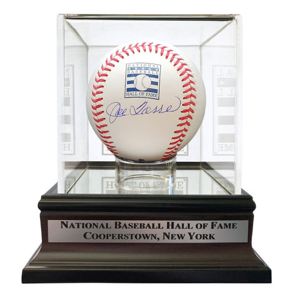 Joe Torre Autographed Hall of Fame Logo Baseball with HOF Case (Beckett)