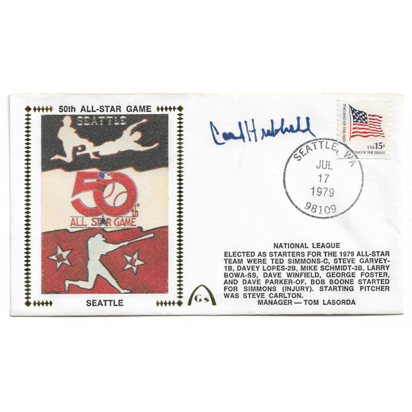 Carl Hubbell Autographed First Day Cover - 1979 50th All-Star Game (JSA)