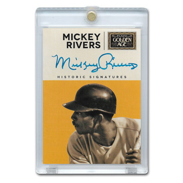 Mickey Rivers Autographed Card 2013 Panini Golden Age Historic Signatures # MIC