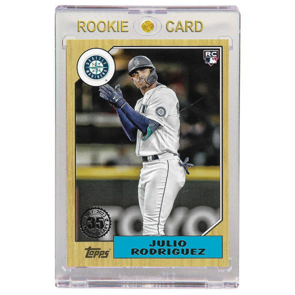Julio Rodriguez Seattle Mariners 2022 Topps Update '87 Topps # 44 Rookie Card