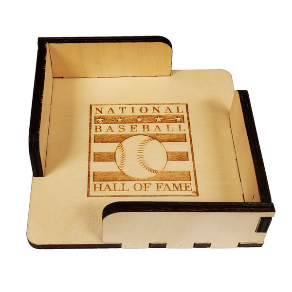 Game Day Feels Leather Engraved Coaster Holder (Holds 6)