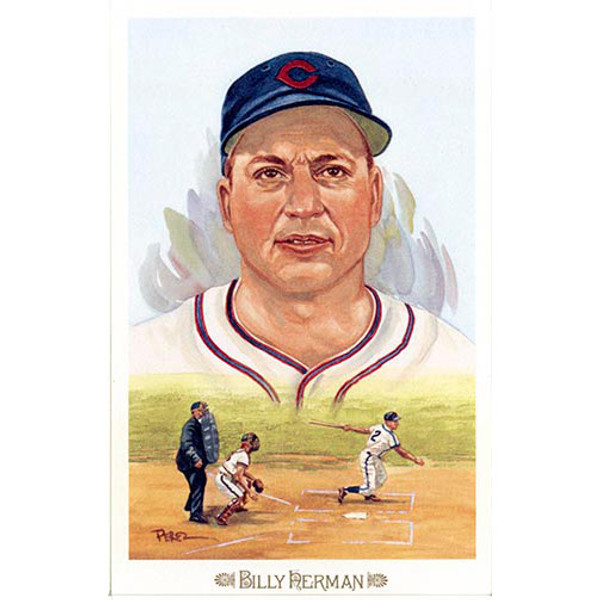 Billy Herman Perez-Steele Baseball Hall of Fame 50th 1989 Celebration Series Limited Edition Postcard # 17
