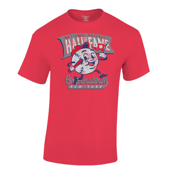 Toddler National Baseball Hall of Fame Batter Ball Red T-Shirt