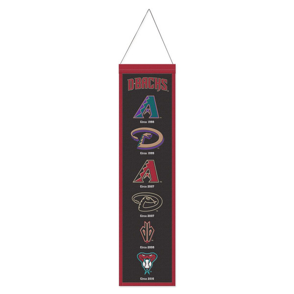 Arizona Diamondbacks 8” x 32” Hanging Team Logo Evolution Banner