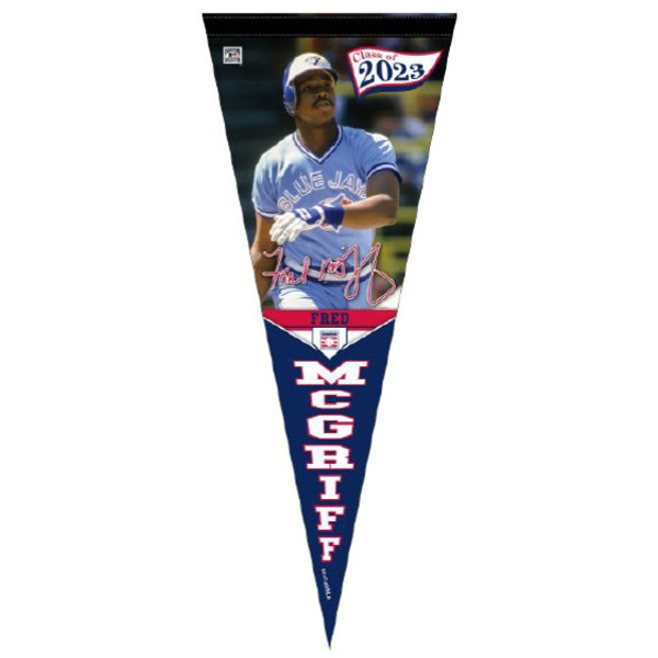 Fred McGriff Toronto Blue Jays Hall of Fame Class of 2023 12 x 30 Image Pennant