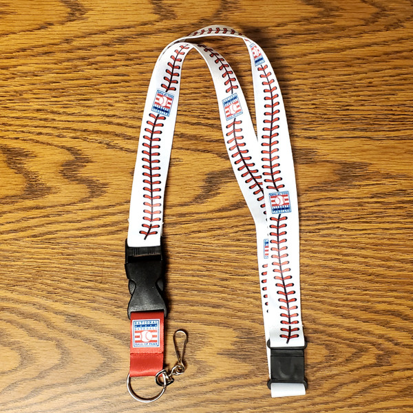 Baseball Hall of Fame Stitches Logo Lanyard