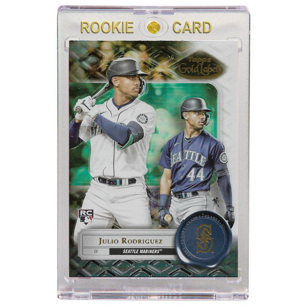 Julio Rodriguez Seattle Mariners 2022 Topps Gold Label # 4 Rookie Card