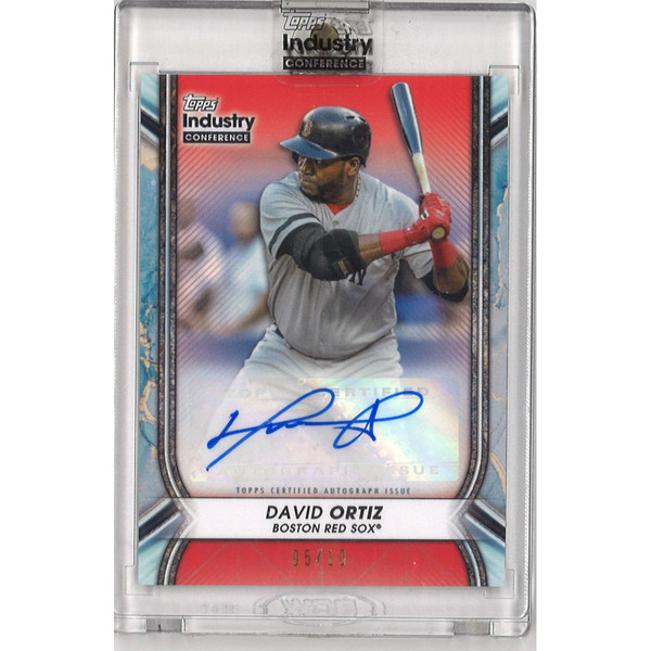 David Ortiz Autographed Card 2023 Topps Industry Summit Red Ltd Ed of 10