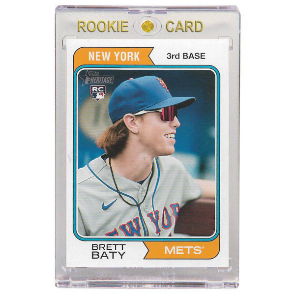 Brett Baty New York Mets 2023 Topps Heritage # 265 Rookie Card