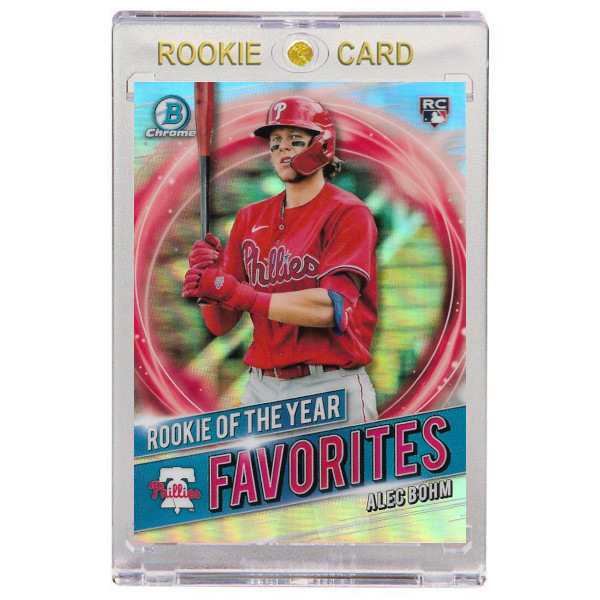Alec Bohm Philadelphia Phillies 2021 Bowman Chrome Rookie of the Year Favorites Rookie Card