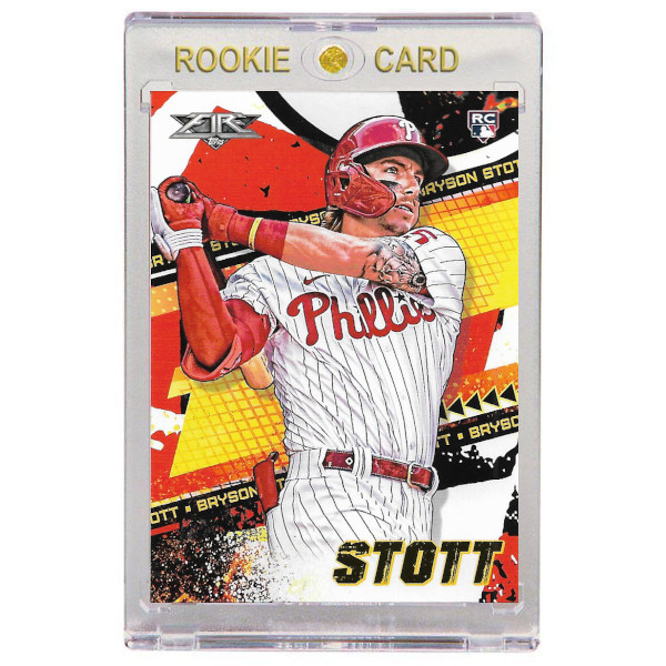 Bryson Stott Philadelphia Phillies 2022 Topps Fire # 76 Rookie Card