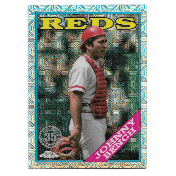 Johnny Bench 2023 Topps Update Series 35th Silver Pack Chrome # 50