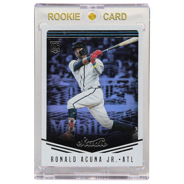 Ronald Acuna Atlanta Braves 2018 Panini Studio # 19 Rookie Card