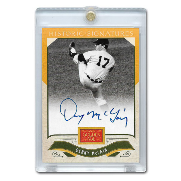Denny McLain Autographed Card 2013 Panini Golden Age Historic Signatures # DMC