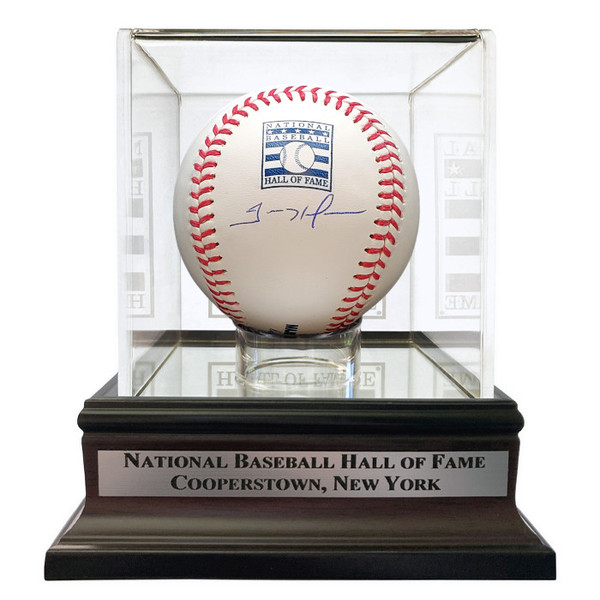 Trevor Hoffman Autographed Hall of Fame Logo Baseball with HOF Case (Beckett)