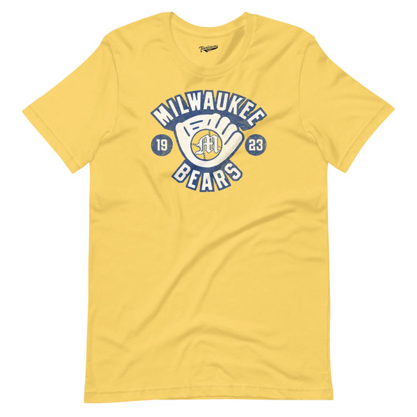 Unisex Teambrown Milwaukee Bears Team Yellow T-Shirt