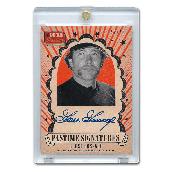 Goose Gossage Autographed Card 2013 America's Pastime Signatures Ltd Ed of 49