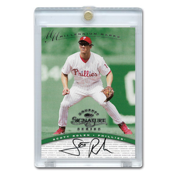 Scott Rolen Autographed Card 1997 Donruss Signature Millenium Marks