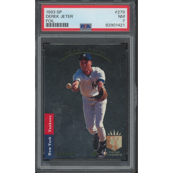 Derek Jeter New York Yankees 1993 Upper Deck SP # 279 Rookie Card PSA 7 (b)