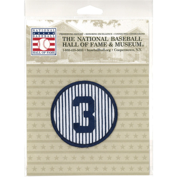 Babe Ruth # 3 Jersey Number Embroidered Patch