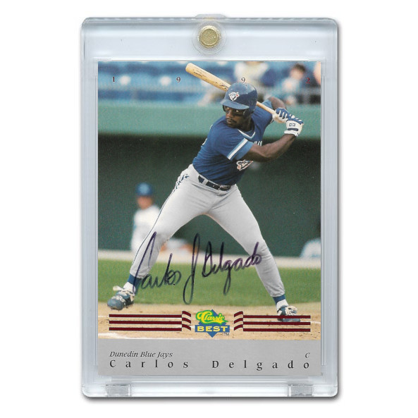 Carlos Delgado Autographed Card 1992 Classic Best # BC6