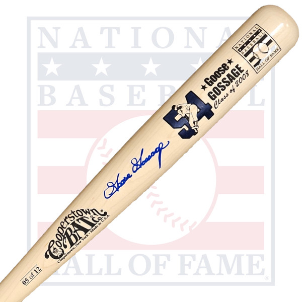 Goose Gossage Autographed Hall of Fame 2008 Induction Bat Limited Edition of 12 (Beckett)