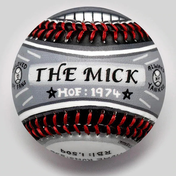 Mickey Mantle G.O.A.T. Unforgettaballs Limited Commemorative Baseball with Lucite Gift Box