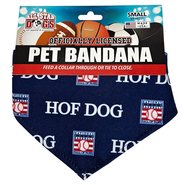 Baseball Hall of Fame HOF Dog Bandana