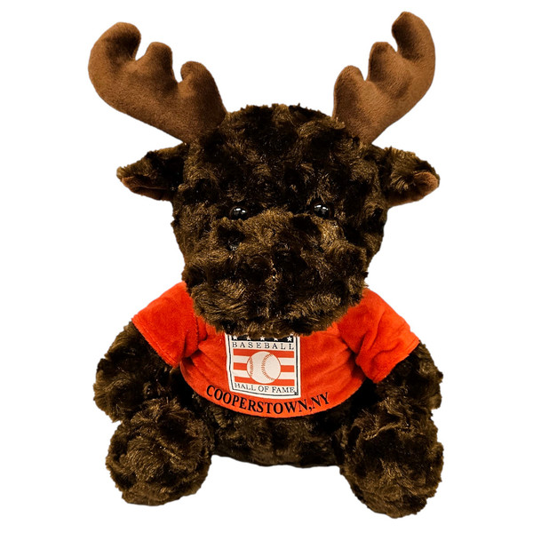 Baseball Hall of Fame 13" Plush Moose with Red HOF T-Shirt