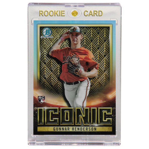 Gunnar Henderson Baltimore Orioles 2023 Bowman Chrome Iconic # 19 Rookie Card