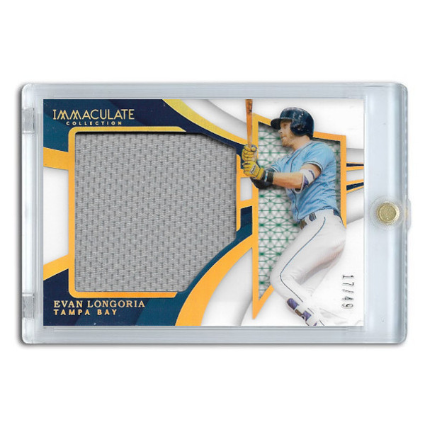 Evan Longoria 2018 Panini Immaculate Shadowbox Jumbo # SBJ-EL Ltd to 49