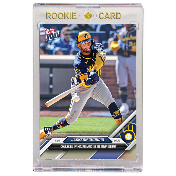 Jackson Chourio Milwaukee Brewers 2024 Topps Now # 16 Rookie Card