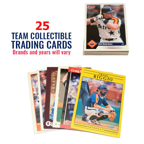 Houston Astros 25 Card Team Baseball Card Lot