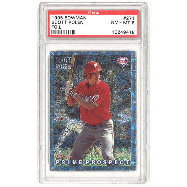 Scott Rolen Philadelphia Phillies 1995 Bowman # 271 Rookie Card PSA 8