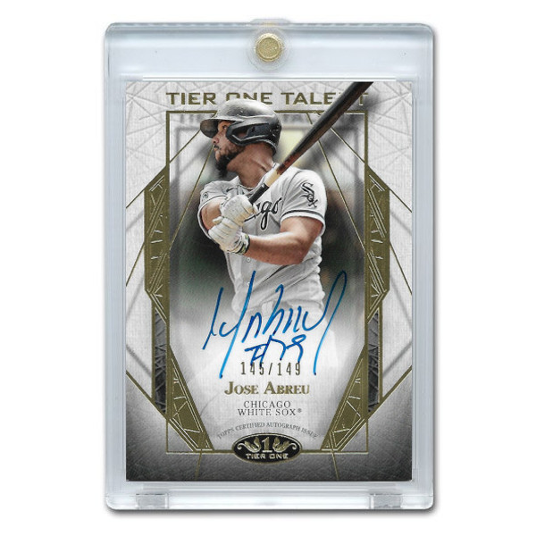 Jose Abreu Autographed Card 2022 Topps Tier One Talent # T1TA-JA Ltd Ed of 149