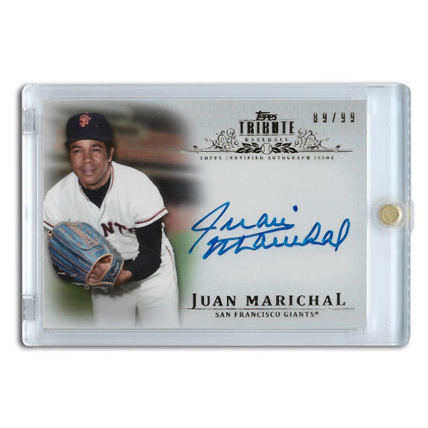 Juan Marichal Autographed Card 2013 Topps Tribute Ltd Ed of 99