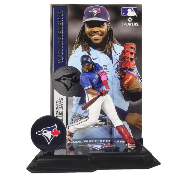 Valdimir Guerrero Jr. Toronto Blue Jays MLB 7" Figure McFarlane's SportsPicks Variant Dark Blue Jersey