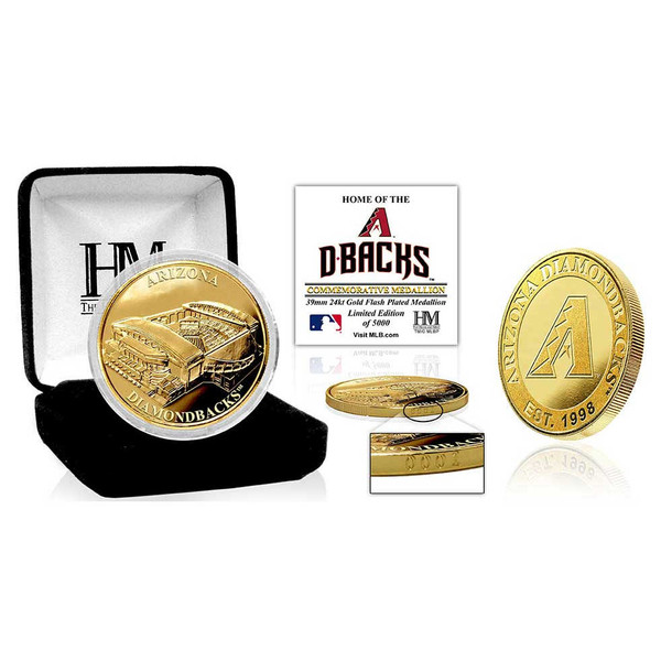 Chase Field 24kt Gold Flash Plated Limited Edition Mint Coin