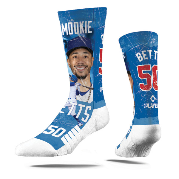Strideline Mookie Betts Montage Premium Royal Crew Socks