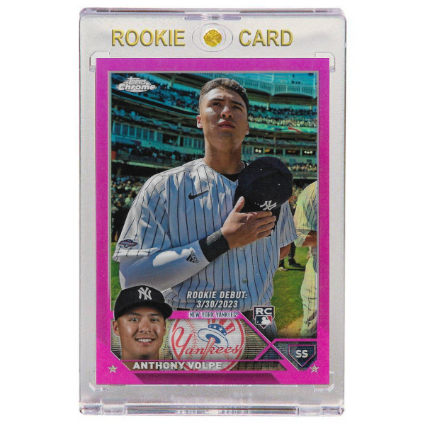 Anthony Volpe New York Yankees 2023 Topps Chrome Update Pink Refractor # 35 Rookie Card