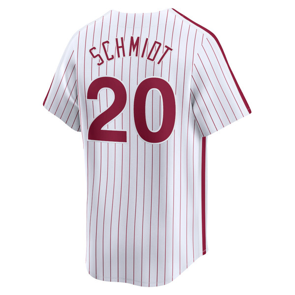 Men’s Mike Schmidt Nike Vapor Premier Limited Philadelphia Phillies Home Replica Jersey