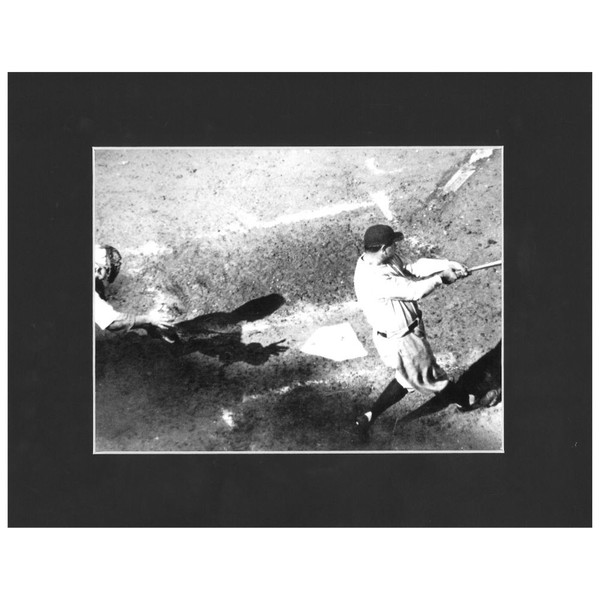 Matted 8x10 Photo - Babe Ruth Overhead View