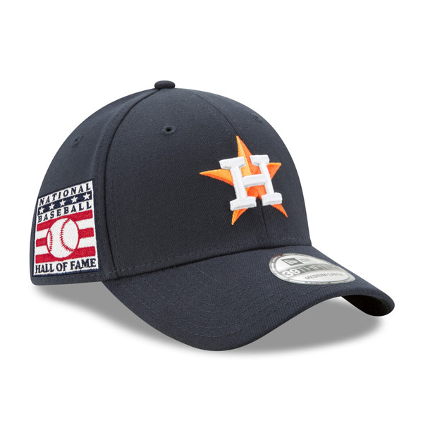 Men’s New Era Houston Astros Baseball Hall of Fame Logo 39THIRTY Navy Flex Fit Cap