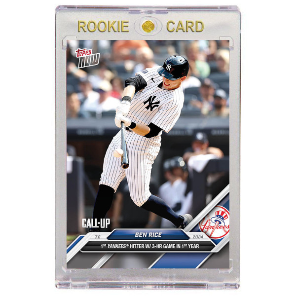 Ben Rice New York Yankees 2024 Topps Now # 388 Rookie Card